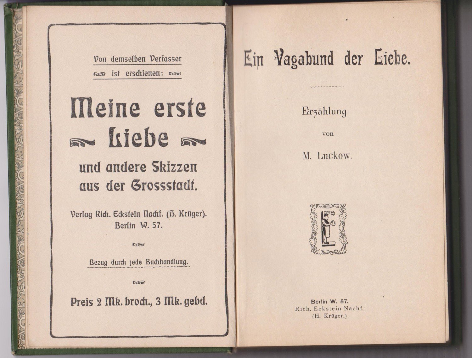 LUCKOW, Ein Vagabund der Liebe.