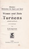 KREGENOW, E.: Wesen und Ziele des Turnens.