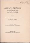 KURTH, Adolph Menzel und sein Vaterunser.