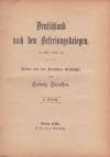 ZIEMSSEN, L.: Deutschland nach den Befreiungskriegen.