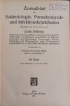 MIEHE, ZENTRALBLATT für Bakteriologie, Parasitenkunde und Infektionskrankheiten.