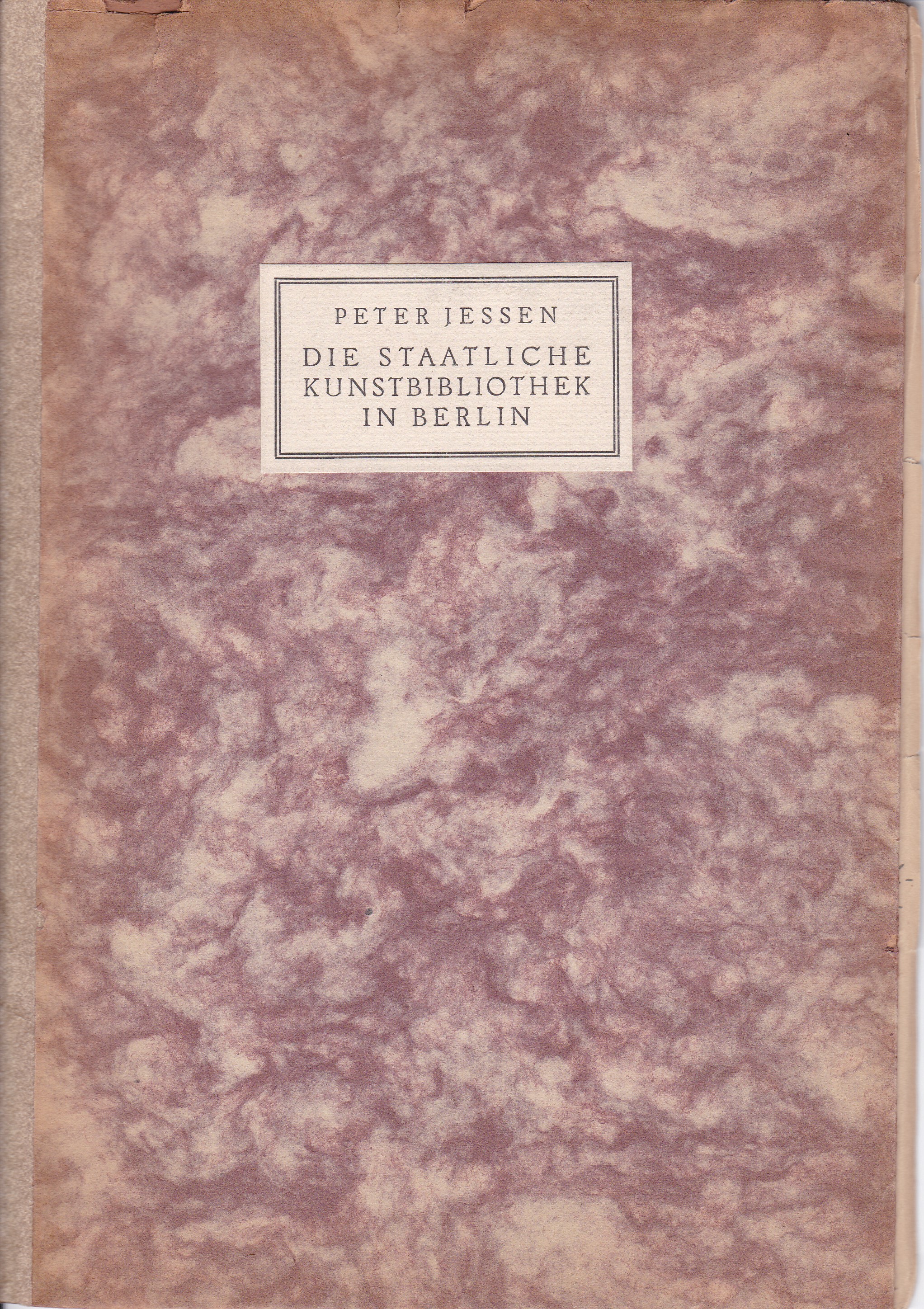 Jessen,P.:Die Staatliche Kunstbibliothek