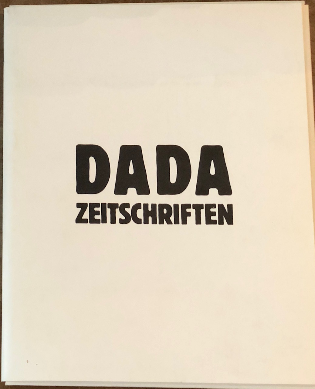 DADA Zeitschriften Reprint.
