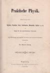 KRIEG, M.: Praktische Physik.1.Jg.1888 complett.