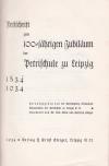 Petrischule. - Festschrift zum 100-jährigen Jubiläum der Petrischule zu Leipzig.