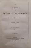 Beaumont, The Works of Beaumont and Fletcher. (With four original letters by Her