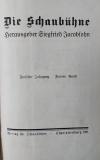 JACOBSOHN, Die Schaubühne. Zwölfter Jahrgang / Zweiter Band. Hefte 27-52.